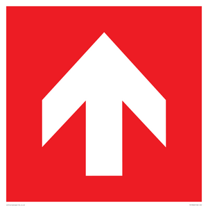 Up arrow (white on red background)